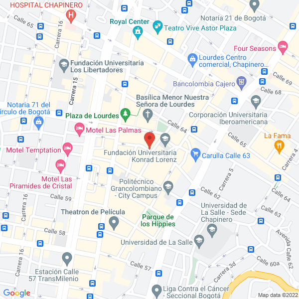 Map of Inversiones Indumoda S.A.S.