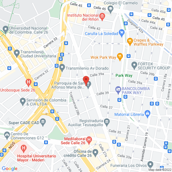 Map of Inversiones Rocha Ballesteros Y Cía.