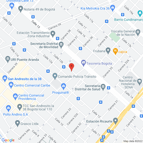 Map of Inversiones Solarte Y Cía. S. En C.