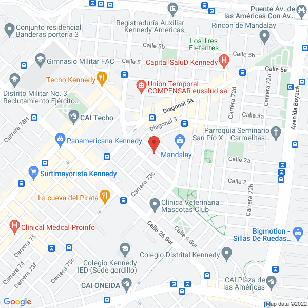 Map of Inversiones Soluciones Y Servicios Kovadata Ltda