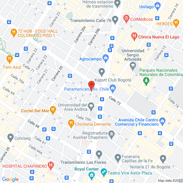 Map of Inversiones Y Proyectos Unidos S.A.S.