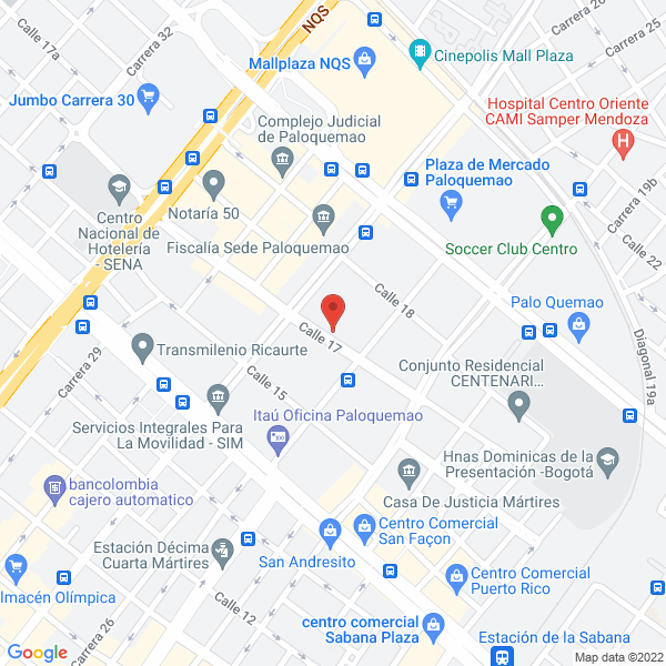 Map of Jairo Beltrán Y Cía. Ltda.