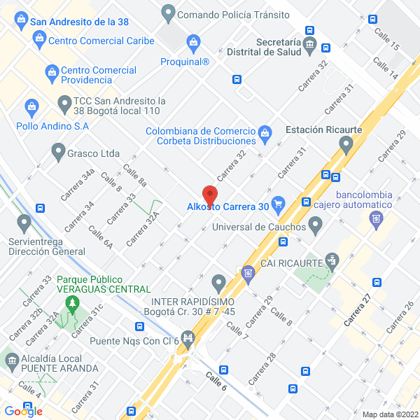 Map of La Casa De Las Llantas