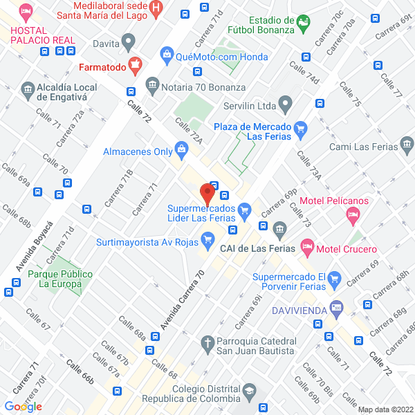 Map of Líneas Metroexpress Ltda.