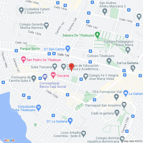 Map of Nino Sanchez Contratistas Ltda.