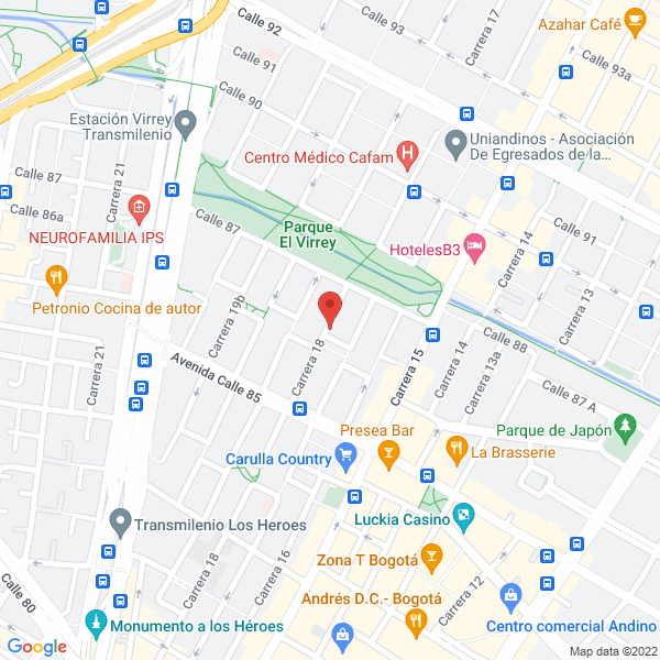 Map of Nyce Colombia S.A.S.