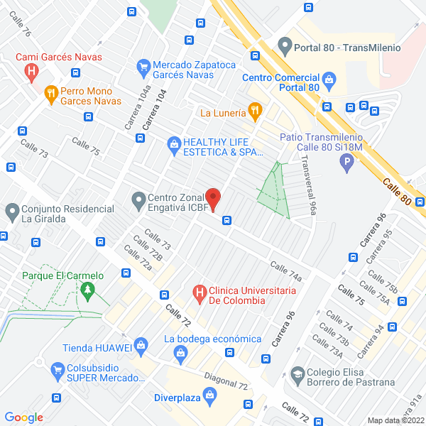 Map of Panaderia Pan Y Cafe De Colombia