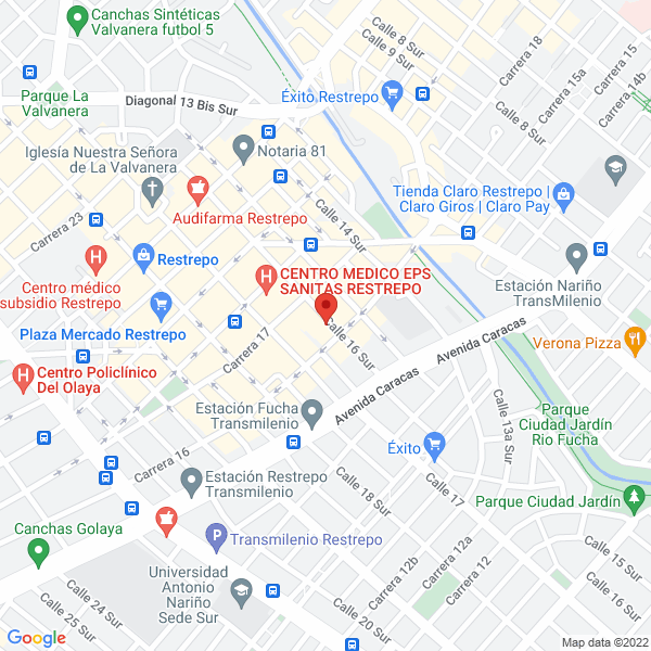 Map of Panaderia San Jonas
