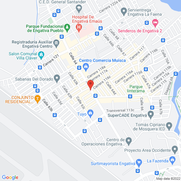 Map of Panadería Y Pastelería La Gran 62