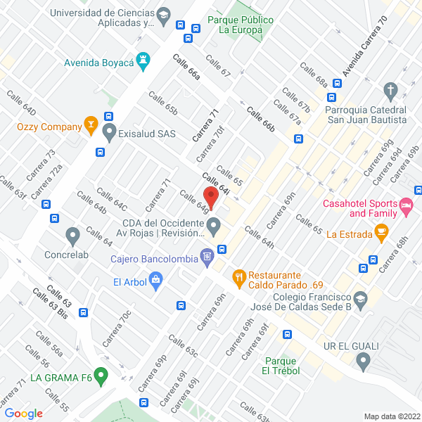 Map of Midones De Colombia Ltda.