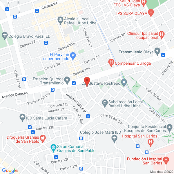 Map of Miscelánea Leydines