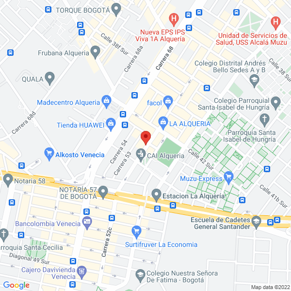 Map of Miscelánea Lizdi