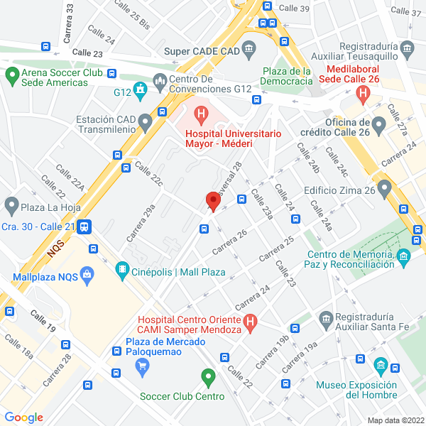 Map of Miscelánea Sam