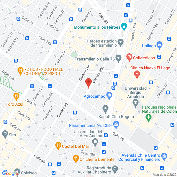 Map of Motorino