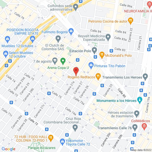 Map of Nova Ortopédica
