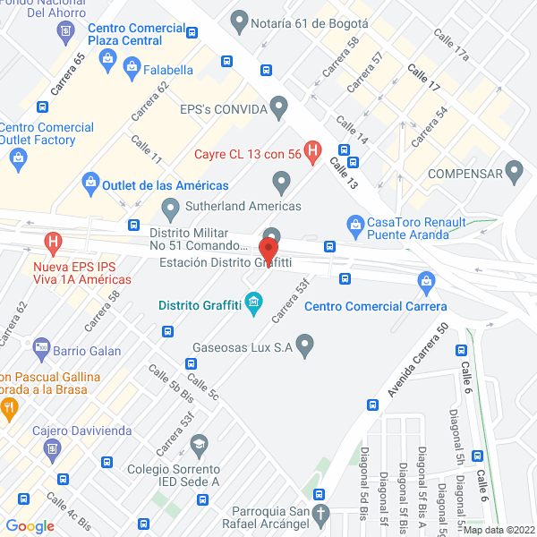 Map of Nuñez Impresores
