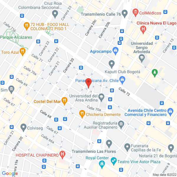 Map of Pantutex Ltda.
