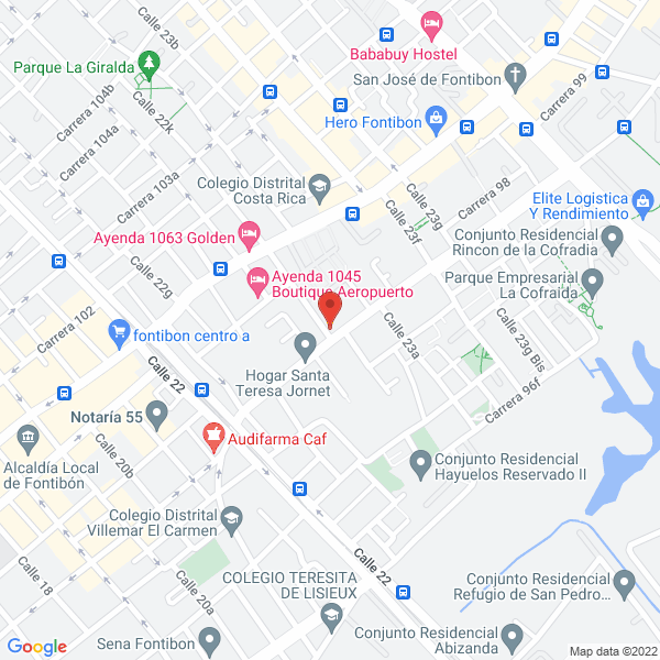 Map of Papas Ya Ltda.