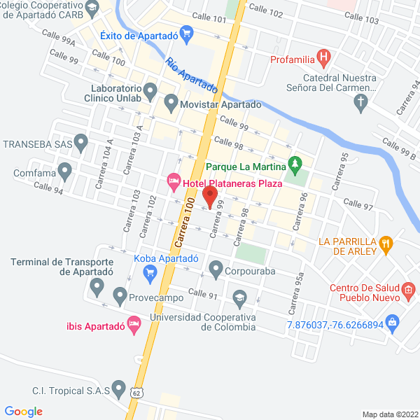 Map of Papelería Génesis