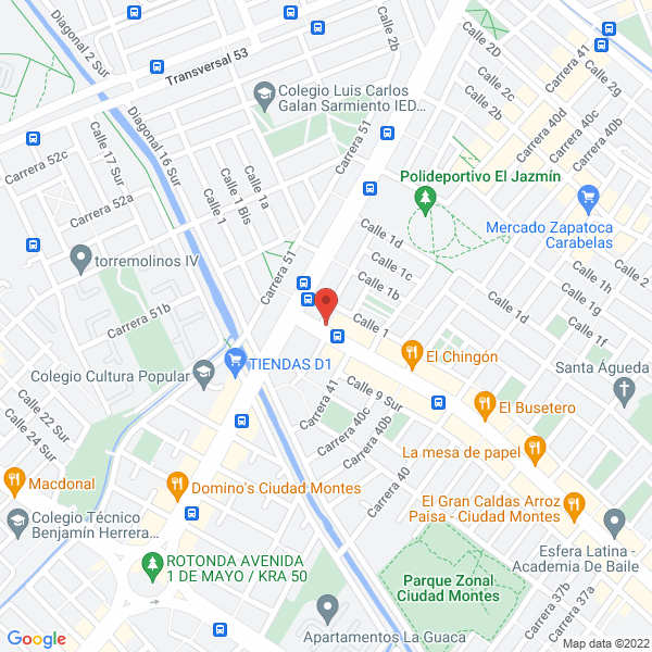 Map of Pasteleria Basconia