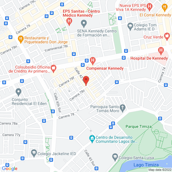 Map of Pasteleria La Esquina De La Torta Y El Ponque