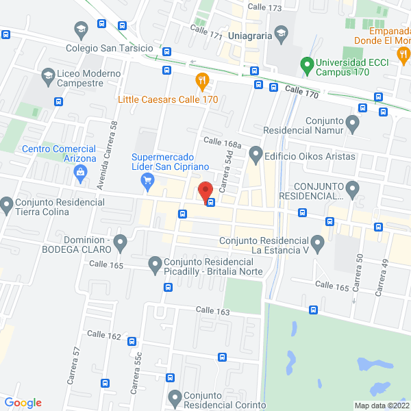 Map of Pizza Aventuras