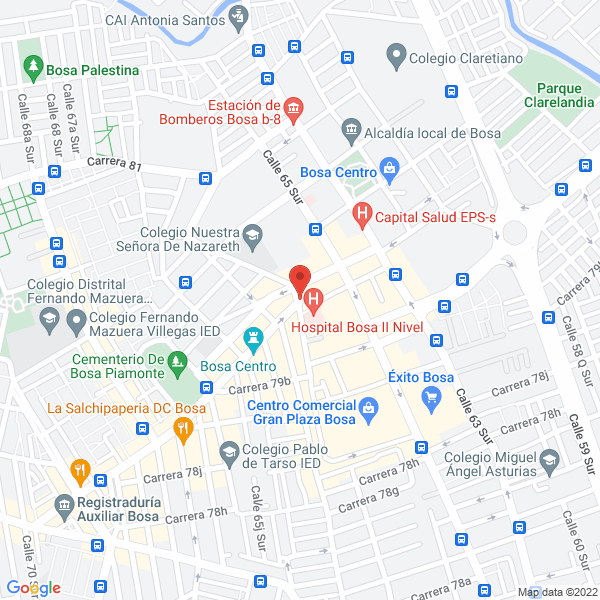 Map of Policlínico Nuevo Milenio
