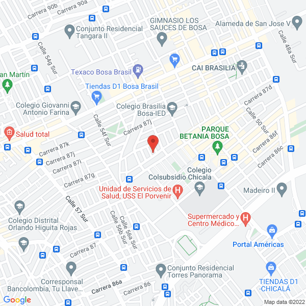 Map of Bernal Miranda Oscar Andrés