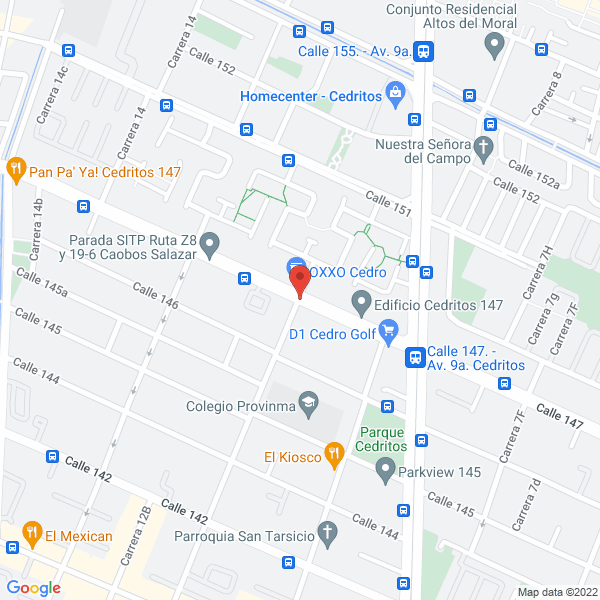Map of Academia Alegre Mundo Ideal