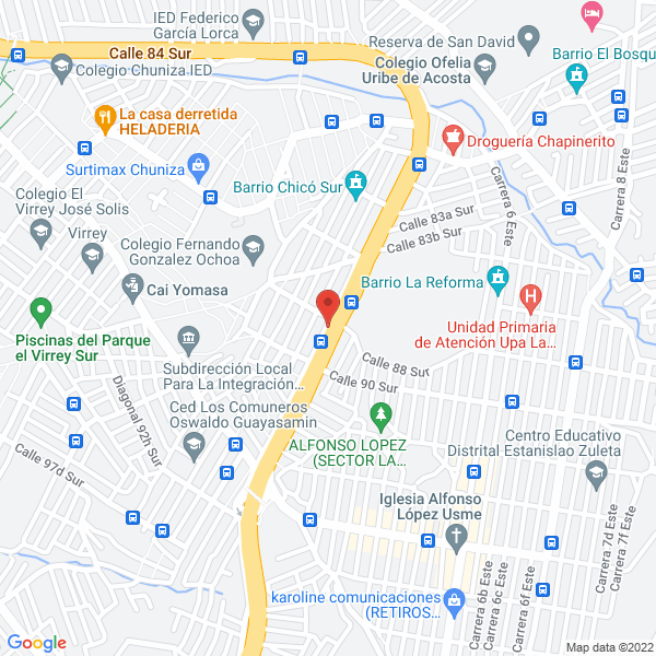 Map of María C. Productos Ecológicos