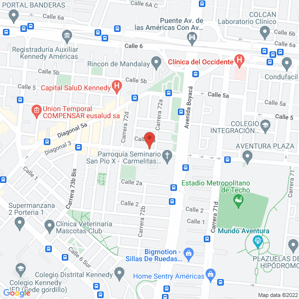 Map of Hoteles On Vacation