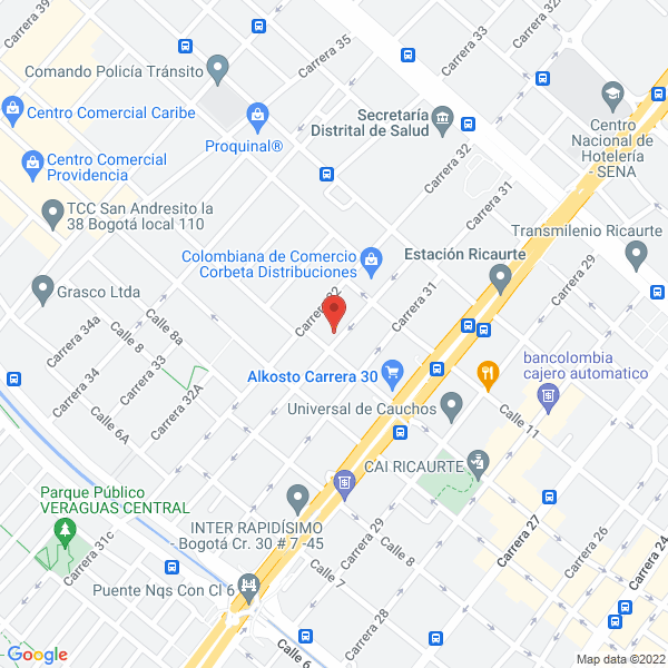 Map of Jemagas Ltda.