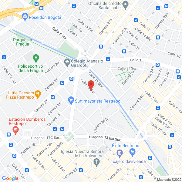 Map of Creaciones Garzón