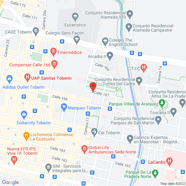 Map of Carnes Calima Frigo Alfa