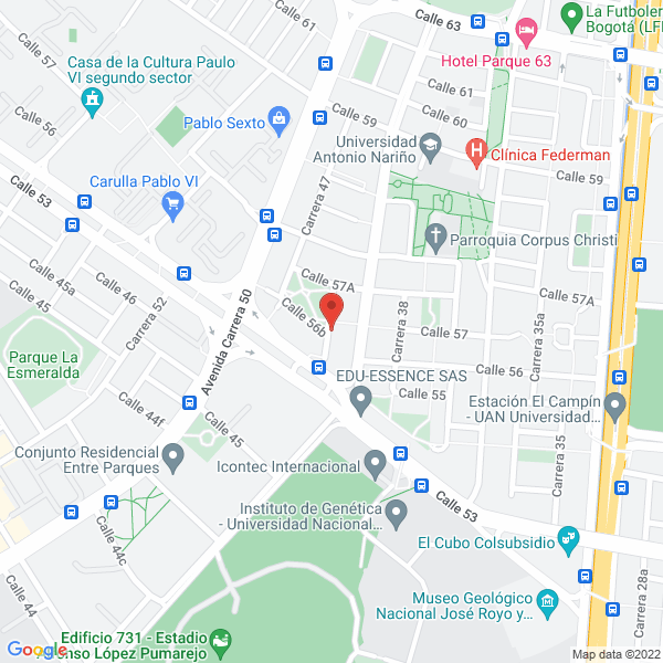 Map of Guerra Virgüez Claudia Patricia