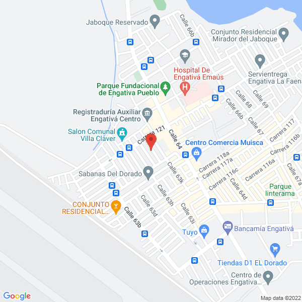 Map of Distribuidora De Alimentos Envasados