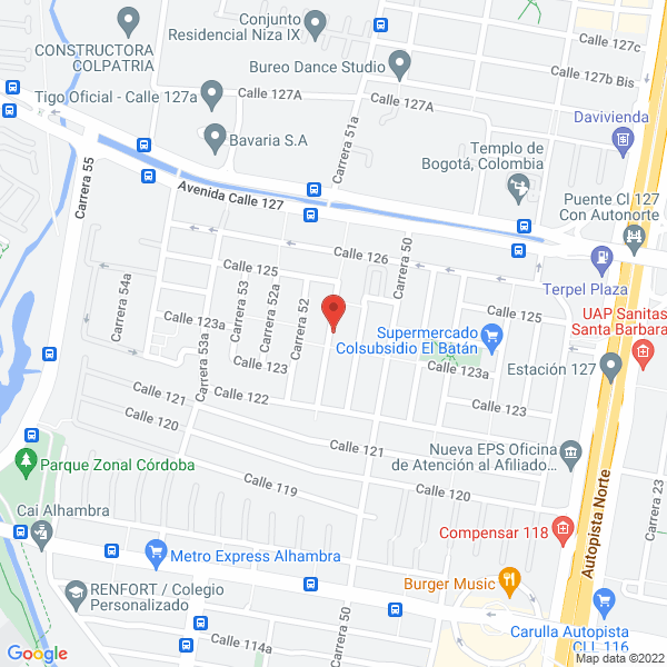 Map of Arango Hernández Luisa Juliana