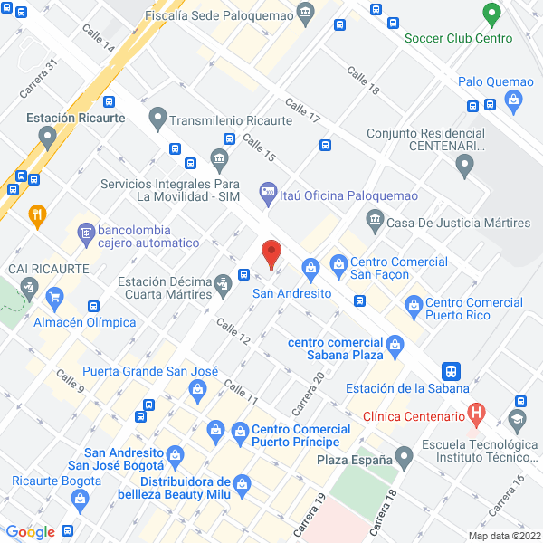 Map of Bicicletas Mw
