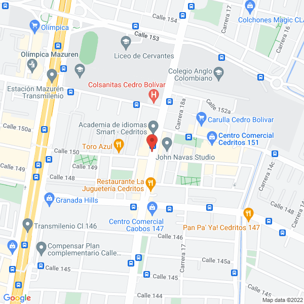 Map of Espacios Modernos