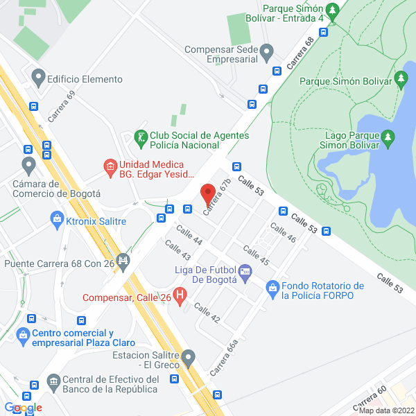 Map of Invercon L B 75 S.A.