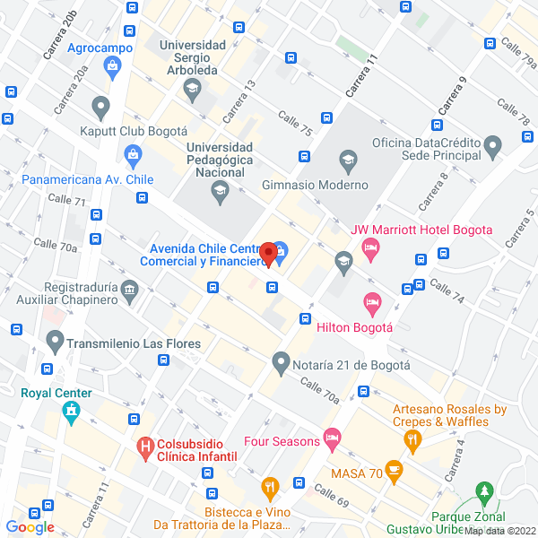 Map of Inversiones Belerofonte S.A.S.