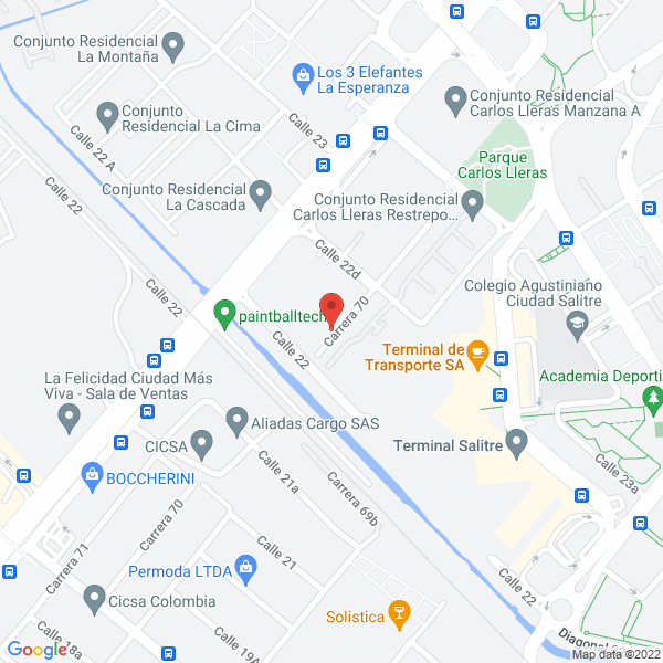 Map of J Y G Consultores Juridicos Estrategicos S.A.S.