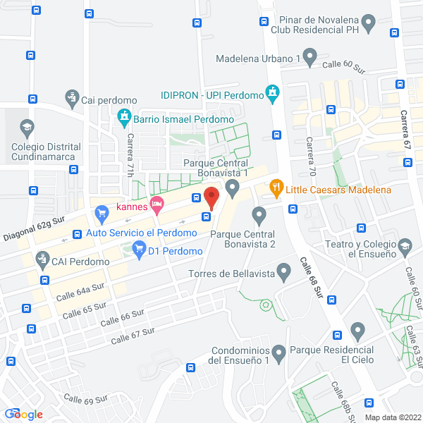 Map of M C Tubos De Carton S.A.S.