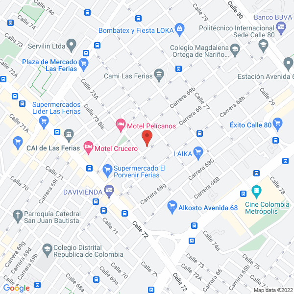 Map of Procesadora De Metales Y Textiles S.A.S.