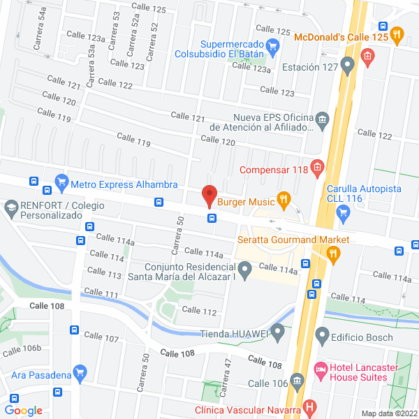 Map of Gustavo Casasbuenas Vivas