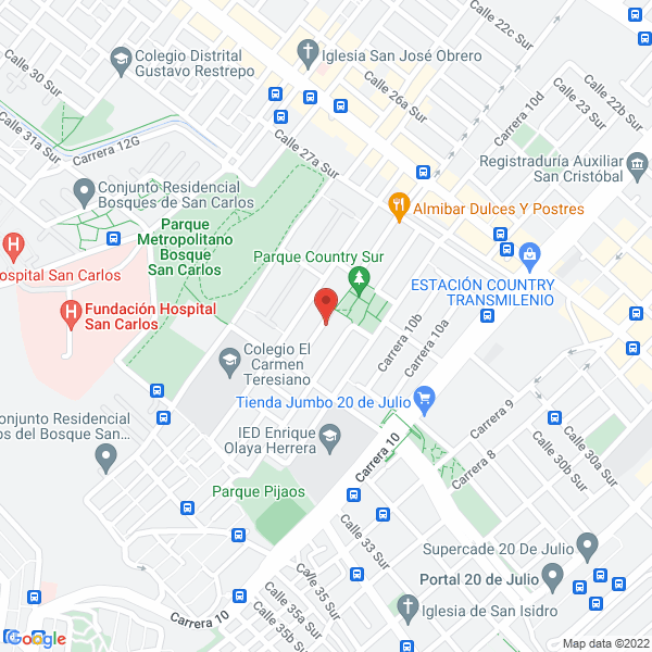 Map of Juan Carlos Castillo Silvestre