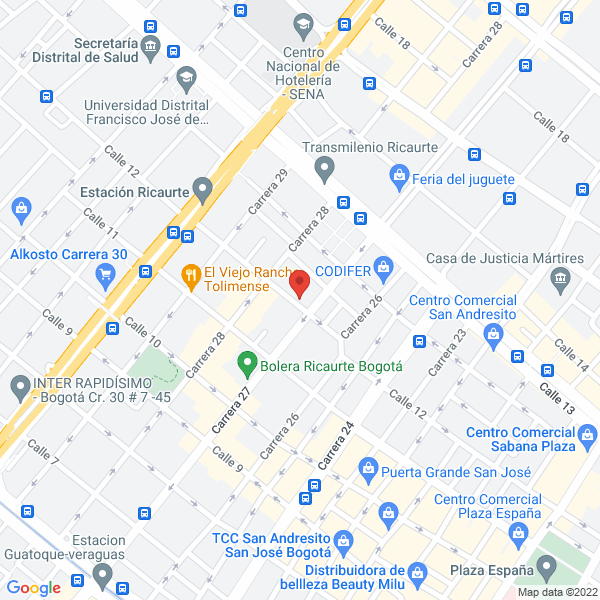 Map of Luz Stella Chavez Moya