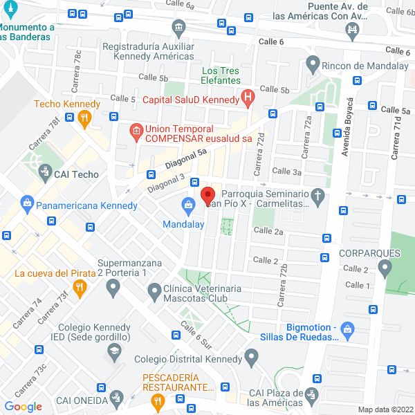 Map of Humberto Correal Delgado
