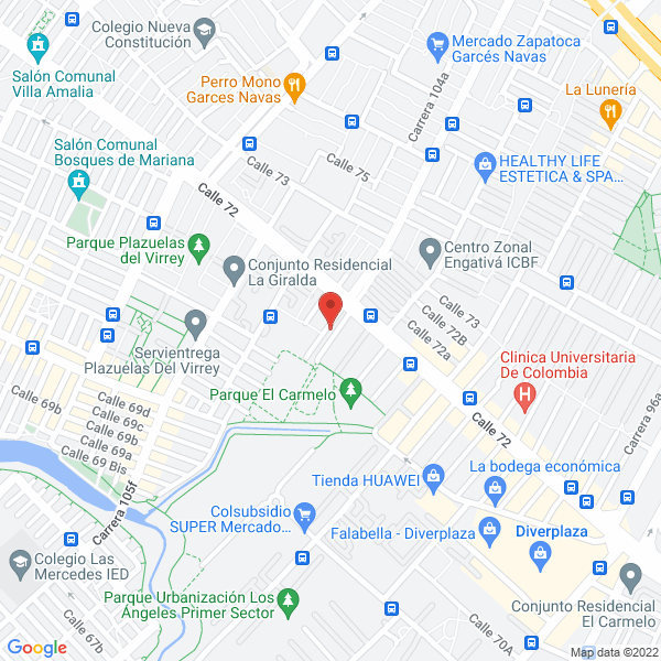 Map of Maria Pilar Corredor Niño