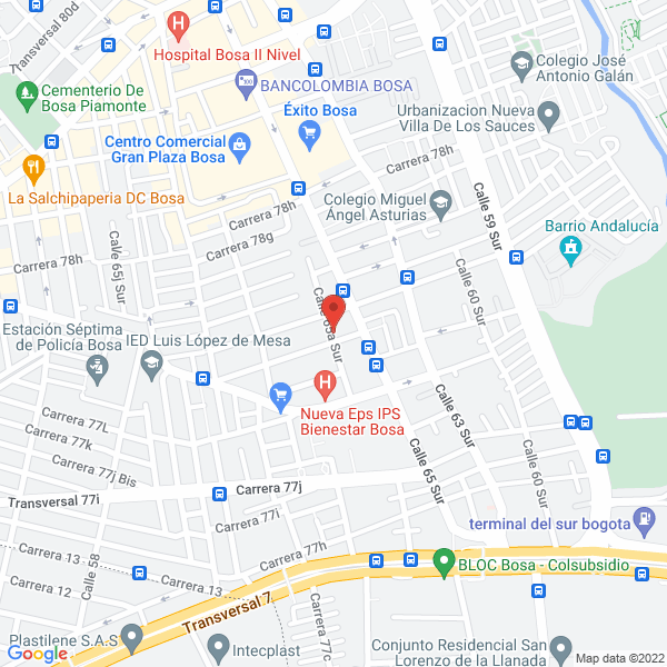 Map of Pedro Nel Cruz Cruz